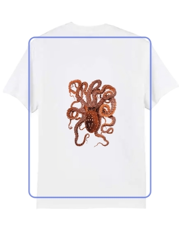 T-shirt afbeelding octopus
